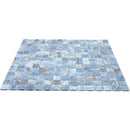 Manatee Blue 12x12 Glossy Uniform Square Glass Mosaic Tile (20 pack, 20 sq ft/case) - Sample