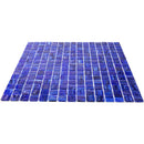 Egyptian Blue 12x12 Glossy Uniform Square Glass Mosaic Tile (20 pack, 20 sq ft/case) - Sample