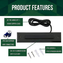 STLA06 2x/6x/12x Package 2W Slim Black Low Voltage 2700K/3000K Warm White Integrated LED Outdoor Step Lights Package, 12V LED Deck Lights Landscape Lights