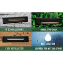 STLA06 2x/6x/12x Package 2W Slim Black Low Voltage 2700K/3000K Warm White Integrated LED Outdoor Step Lights Package, 12V LED Deck Lights Landscape Lights