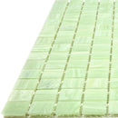 Tea Green 12x12 Glossy Uniform Square Glass Mosaic Tile (20 pack, 20 sq ft/case) - Sample