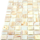 Beige 12x12 Glossy Uniform Square Glass Mosaic Tile (20 pack, 20 sq ft/case)