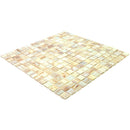 Beige 12x12 Glossy Uniform Square Glass Mosaic Tile (20 pack, 20 sq ft/case)