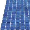 Azure Blue 12x12 Glossy Uniform Square Glass Mosaic Tile (20 pack, 20 sq ft/case) - Sample