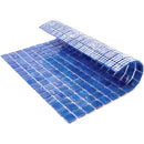 Azure Blue 12x12 Glossy Uniform Square Glass Mosaic Tile (20 pack, 20 sq ft/case)
