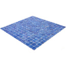 Azure Blue 12x12 Glossy Uniform Square Glass Mosaic Tile (20 pack, 20 sq ft/case)