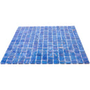 Azure Blue 12x12 Glossy Uniform Square Glass Mosaic Tile (20 pack, 20 sq ft/case)