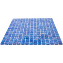 Azure Blue 12x12 Glossy Uniform Square Glass Mosaic Tile (20 pack, 20 sq ft/case) - Sample