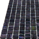 Oil Black 12x12 Glossy Uniform Square Glass Mosaic Tile (20 pack, 20 sq ft/case) - Sample