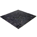 Oil Black 12x12 Glossy Uniform Square Glass Mosaic Tile (20 pack, 20 sq ft/case) - Sample