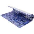 Blue White 12x12 Glossy Uniform Square Glass Mosaic Tile (20 pack, 20 sq ft/case)