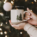 Pine Trees 14 oz Stoneware Coffee Mug by Sweet Water Decor