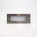 STS02 12V Low Voltage Outdoor Recessed Stainless Steel Brick Wall Light 3000K Warm White Integrated LED Step/ Stair Lighting Fixture