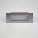STS02 12V Low Voltage Outdoor Recessed Stainless Steel Brick Wall Light 3000K Warm White Integrated LED Step/ Stair Lighting Fixture