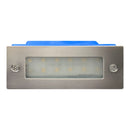 STS02 12V Low Voltage Outdoor Recessed Stainless Steel Brick Wall Light 3000K Warm White Integrated LED Step/ Stair Lighting Fixture