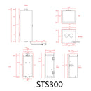 STS300 AC 300W 12V, 15V Low Voltage Stainless Steel Transformer with Photocell & Timer IP65