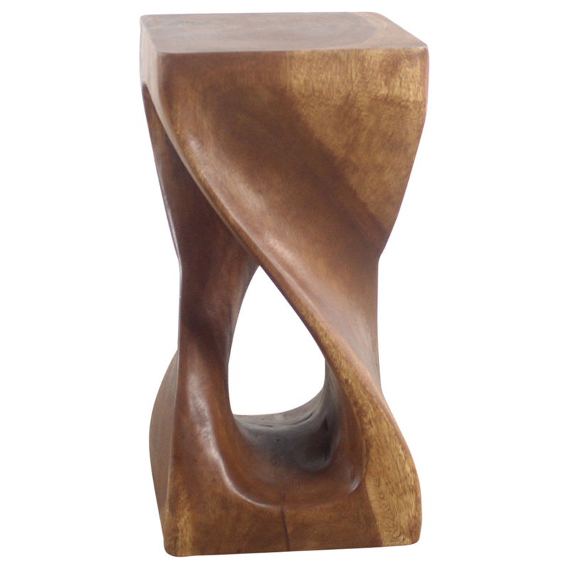 Haussmann® Single Twist Vine Stool Stand 12 in SQ x 23 in H Walnut Oil