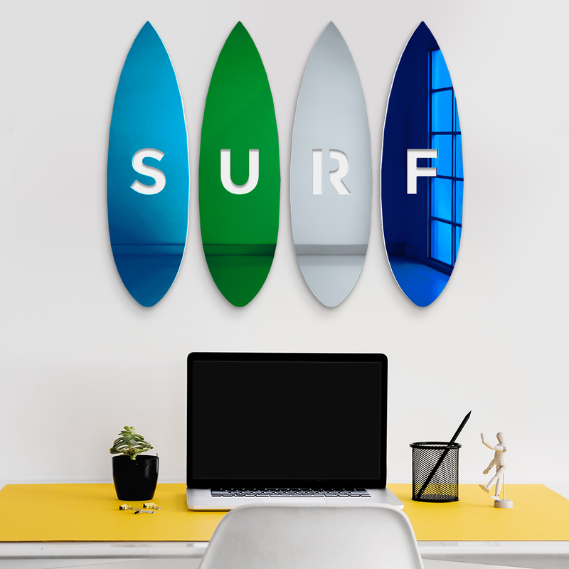 Surfboard 4-Piece Set