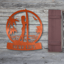 Longboard Female Surfer Monogram