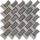 Eastern White, Wooden & Athens Grey 11x11 Polished Basketweave Marble Mosaic Tile (5 pack, 4.2 sq ft/case)