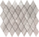 Wooden Gray 12x12 Polished Diamond Marble Mosaic Tile (5 pack, 4.83 sq ft/case) - Sample