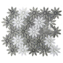 Eastern Brown White 11x12 Polished Multi-shaped Marble Mosaic Tile (5 pack, 4.46 sq ft/case) by Apollo Tile