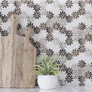 Eastern Brown White 11x12 Polished Multi-shaped Marble Mosaic Tile (5 pack, 4.46 sq ft/case)