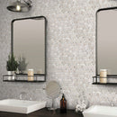 Wooden Beige 11x13 Polished Multi-shaped Marble Mosaic Tile (5 pack, 4.85 sq ft/case)