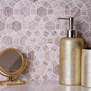 Beige 11x13 Polished Multi-shaped Marble Mosaic Tile (5 pack, 4.85 sq ft/case) - Sample
