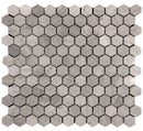 Gray 11x12 Polished Hexagon Marble Mosaic Tile (5 pack, 4.55 sq ft/case) - Sample
