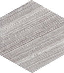 Wooden Grey 10x10 Honed Hexagon Marble Tile (5 pack, 2.95 sq ft/case)