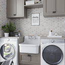 White Beige 12x14 Polished Hexagon Marble Mosaic Tile (5 pack, 5.48 sq ft/case) - Sample