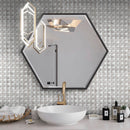 Wooden Grey, Asian White, Glass 11x11 Polished Multi-shaped Marble Mosaic Tile (5 pack, 4.43 sq ft/case)
