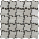 Gray Beige 8x11 Polished Multi-shaped Bianco Carrara Bardiglio Marble Mosaic Tile (5 pack, 3.19 sq ft/case)