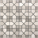 Wooden Beige Light Dark 12x12 Polished Hexagon Marble Mosaic Tile (5 pack, 5 sq ft/case)