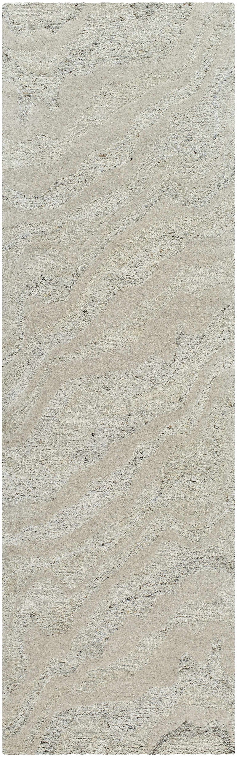Siani Cream Wool Area Rug