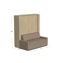 Wall Bed with Sofa by Inovabed