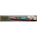 Alexandria, MN Vintage Boat | Wall Art Print on Real Wood