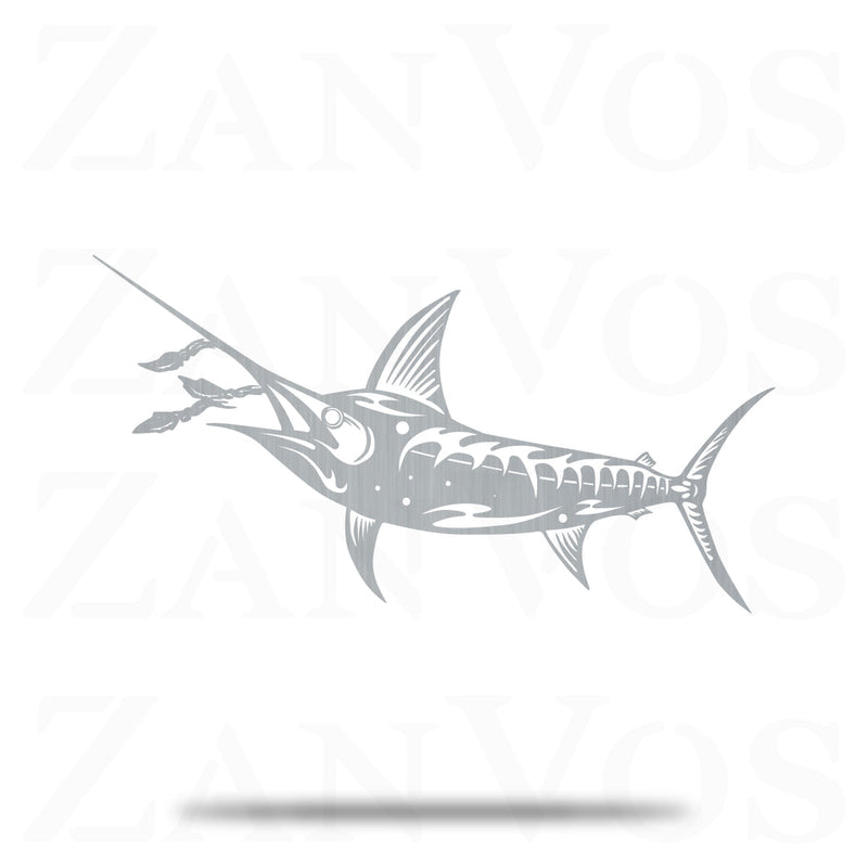Swordfish Chasing Squid