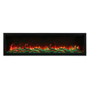 Amantii Symmetry SYM-34-XT Built in Smart Extra Tall Outdoor Electric Fireplace