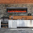 Amantii Symmetry Bespoke 50 Inch Indoor or Outdoor Built-In Electric Fireplace