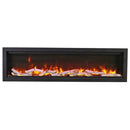 Amantii Symmetry Bespoke 74 Inch Indoor or Outdoor Built-In Electric Fireplace