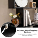 6-Tier S-Shaped Freestanding Bookshelf with Cabinet and Doors by LJGDeals