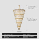 GobekUsa Crystal Chandelier: Modern Light Luxury for Living Room, Dining Room, and Bedroom