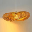 Handwoven Bamboo Pendant Light Vintage Woven Shade