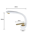 GobekUsa Gold Black Bathroom Faucet Brass Sink Mixer Tap Single Handle Hot Cold Brush Gold