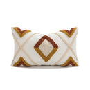 GobekUsa Boho Loop Tufted Tassel Pillow Cover - Ethnic Embroidered Decorative Cushion