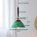 GobekUsa LED Walnut Copper Pendant Light with Knob Switch - Modern Style Lighting Fixtures