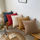 GobekUsa Linen Fringed Pillow Cover for Home Bed Sofa Decoration