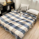 GobekUsa Cozy Checkered Fleece Blanket for All Seasons